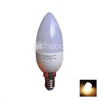 FRANLITEâ„¢ C37 E14 5W(=Incan 40W)  3000K Warm White CRI>80 8x3022SMD LED 420LM LED Light Candle Bulb (AC 220-240V)