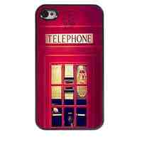 Telephone Booth Design Aluminum Hard Case for iPhone 4/4S