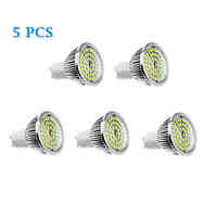 5Pcs GU10 6W 48xSMD LED 610LM 3500K/5000K Warm White Natural White Light LED Spot Bulb (110-240V)