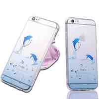 Dolphin Pattern Slim TPU Soft Case for iPhone 6 Plus