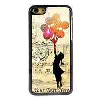 Personalized Phone Case - Girl and Balloon Design Metal Case for iPhone 5C