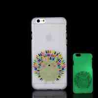 Hedgehog Pattern Glow in the Dark Hard Case for iPhone 6