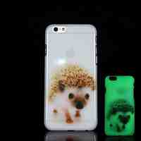 Hedgehog Pattern Glow in the Dark Hard Case for iPhone 6