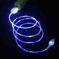 LED Cable LED Light Micro USB V8 Data Cable Charger Cable For Samsung S3 S4 HTC NOKIA MP3 MP4 (1M 3FT)