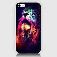 Fluorescent Lion Pattern Back Case for iPhone 6