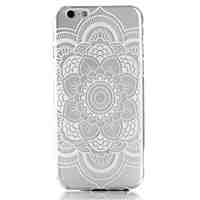 White Flowers Pattern Soft TPU Case for iPhone 6