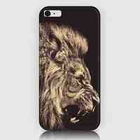 Lion's Head Pattern Back Case for iPhone 6 Plus