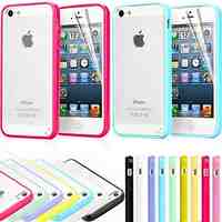 TPU Bumper Frosted Back Case for iPhone 5/5S(Assorted Colors)