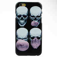 Skull Blowing Bubbles Pattern Case for iPhone 6