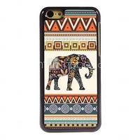 Colorful Elephant Design Aluminum Hard Case for iPhone 5C