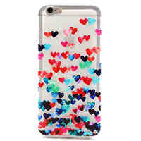 Love Pattern TPU Relief Back Cover Case for iPhone 6