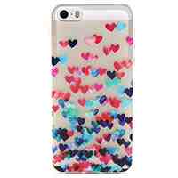 Love Pattern TPU Relief Back Cover Case for iPhone 5