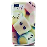 Cotton Candy Pattern TPU Soft Case for iPhone 4/4S