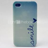 Smile Pattern TPU Soft Case for iPhone 4/4S