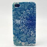 Peacock Feather Pattern TPU Soft Case for iPhone 4/4S