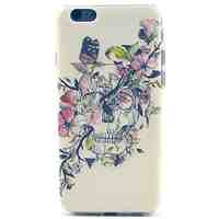 Butterfly Skull Pattern TPU Soft Case for iPhone 5C