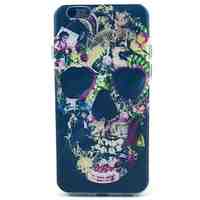 Black Skull Pattern TPU Soft Case for iPhone 5C