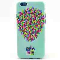 Balloon House Pattern TPU Soft Case for iPhone 5C