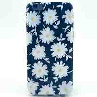 Small White Chrysanthemum Pattern TPU Soft Case for iPhone 5C