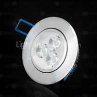 Bestlighting 3 W 3 High Power LED 250-300lm LM 6000-6500K K Warm White/Cool White Rotatable LED Downlights AC 100-240 V