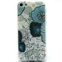 Odd Flowers Pattern Ultrathin TPU Soft Case for iPhone 5C