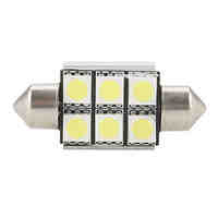 36mm 6 SMD Super White 5500K LED Light Bulb