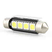42mm 4 SMD LED White Light Bulb