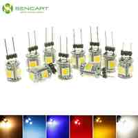 10x G4 GZ4 MR11 1.5W 5 LED 5050 Blue / Red / Warm White / Green / Yellow / White  LED Interior Lights Lamp DC12V