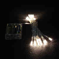 2M 20-LED Warm White Light 2-Mode LED String Fairy Lamp for Christmas (3xAA)