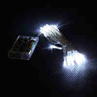 2M 30-LED White Light 2-Mode LED String Fairy Lamp for Christmas (3xAA)