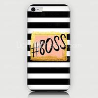 Boss Pattern Back Case for iPhone 6