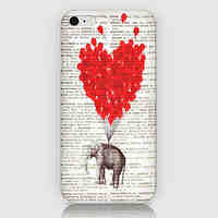 Love Elephant Pattern Back Case for iPhone 6