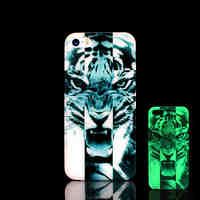 Tiger Pattern Glow in the Dark Hard Case for iPhone 5 / iPhone 5 S