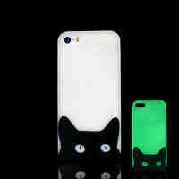 Cat Pattern Glow in the Dark Hard Case for iPhone 5 / iPhone 5 S