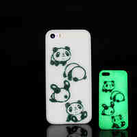 Panda Pattern Glow in the Dark Hard Case for iPhone 5 / iPhone 5 S