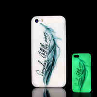 Phrase Pattern Glow in the Dark Hard Case for iPhone 5 / iPhone 5 S