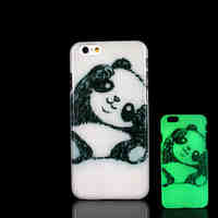 Panda Pattern Glow in the Dark Case for iPhone 6 Cover