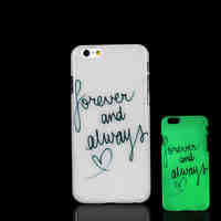 Phrase Pattern Glow in the Dark Case for iPhone 6 Cover