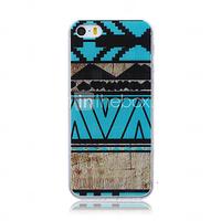 Blue Ethnic Pattern TPU Soft Back Cover Case for iPhone 5C