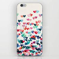 Colorful Heart Connect Pattern Back Case for iPhone 5/5S