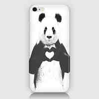 Gestures of Love Pandas Pattern Phone Case Back Cover Case for iPhone6 Plus Case