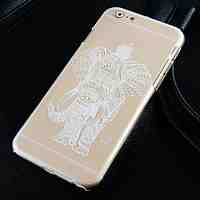 The Elephant Pattern Transparent Phone Case Back Cover Case for iPhone6 Case