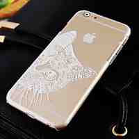 The Cat Pattern Transparent Phone Case Back Cover Case for iPhone6 Case