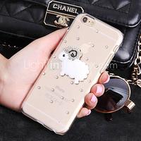 Diamond Shining Transparent Goat Protective Case for iPhone 5C(Assorted Colors)