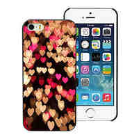 Heart Design Aluminum Hard Case for iPhone 5C