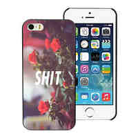 SHIT and Rose Design Aluminum Hard Case for iPhone 5C