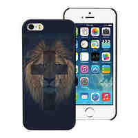 The Lion and Cross Design Aluminum Hard Case for iPhone 5C