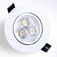 MORSEN 3W 250-300LM Support Dimmable LED Panel Lights LED Receseed Lights(220V)