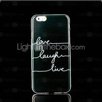 Phrase Pattern Cover for iPhone 6 Plus Case