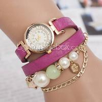 Women's Watches European And American Fashion Ladies Pearl Bracelet Watch Vintage Watch Chain Belt Winding